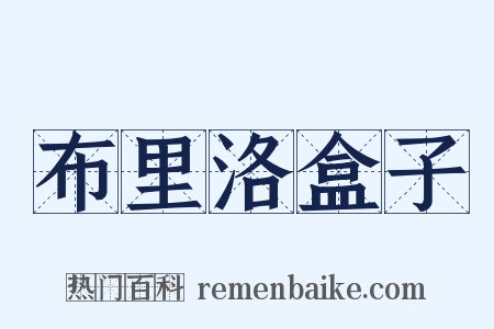 布里洛盒子是什么意思的图片